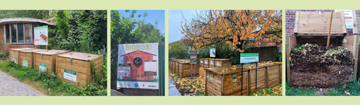 Biobox et site de compostage partagé à Roubaix